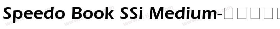 Speedo Book SSi Medium字体转换
